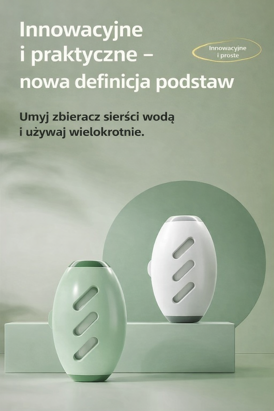 LintBall Pro™ – Wielorazowy Żelowy Wałek do Ubrań | Błyskawicznie Usuwa Sierść Zwierząt, Kurz i Okruszki